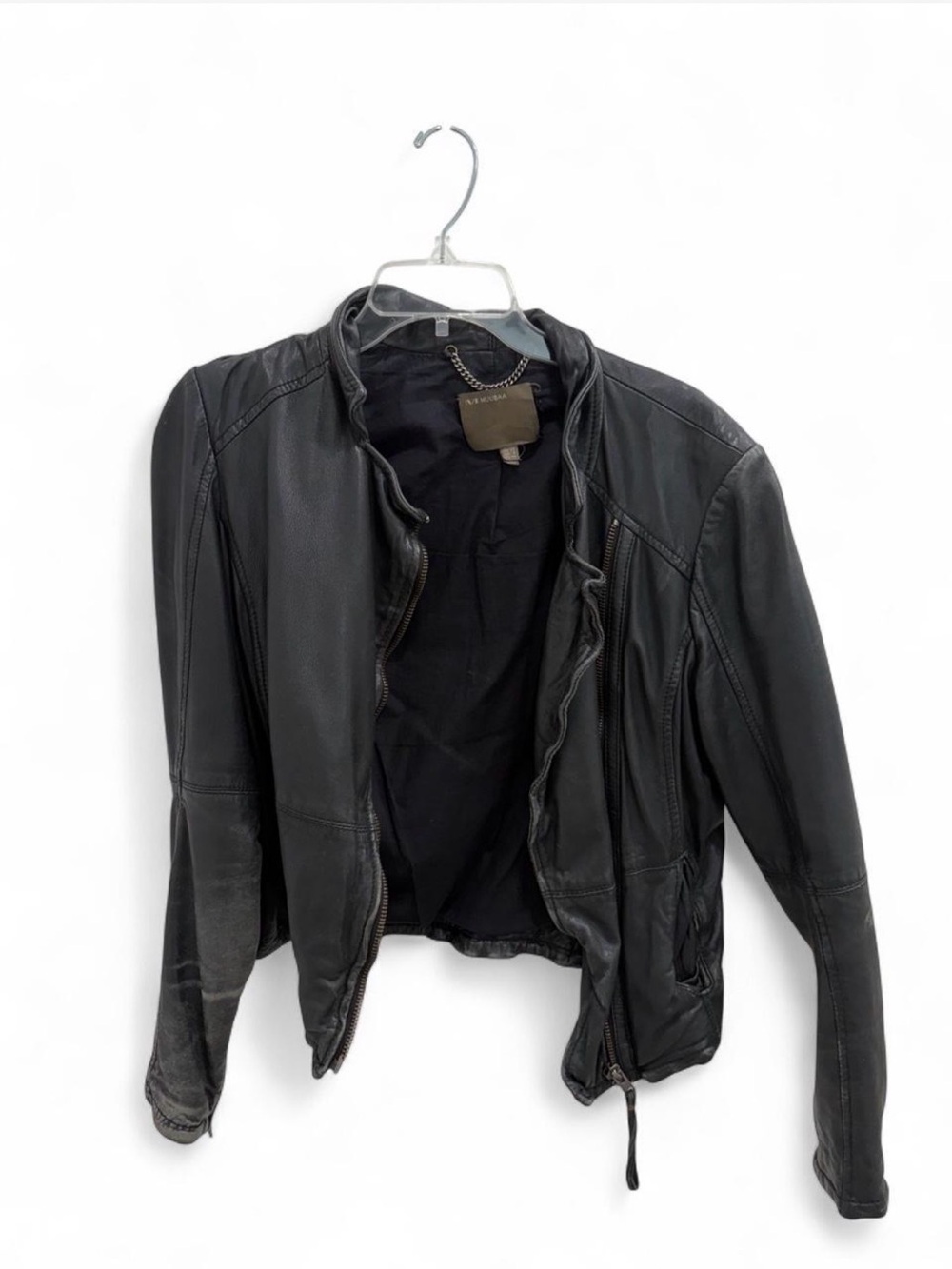 Muubaa Black Leather Jacket